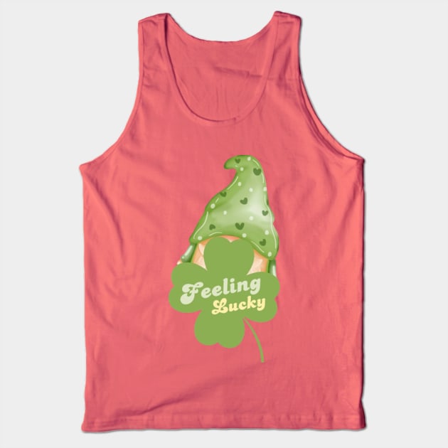 St. Patrick Day Feeling Lucky Tank Top by Alexander S.